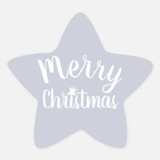 グレイのメリークリスマス 星シール (正面)