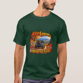グレイの紅葉と山道Tシャツ Tシャツ