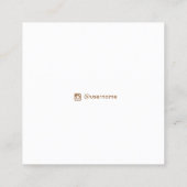 グレイアストロロジスタースイヤリングジュエリーディスプレイカード スクエア名刺 (裏面)