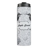 グレイアールヌーボーフローラガールハグランジンミンバード タンブラー (正面)