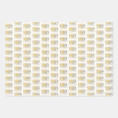 グレイイエローローズ・オブ・テキサス州 ラッピングペーパーシート (正面)