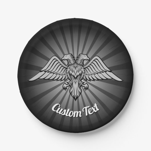 グレイイーグル2つのヘッド紙プレート ペーパープレート (正面)