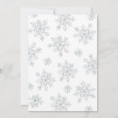 グレイウィンタースノーフレーク クリスマスパーティー 招待状 (裏面)