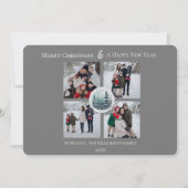 グレイウィンターフォレストフローラフォトコラージュ シーズンカード (正面)