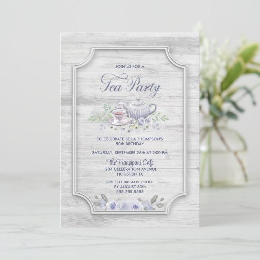 グレイウッド誕生日ティーパーティー 招待状 (スタンド正面)