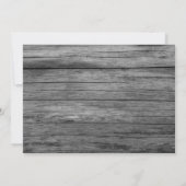 グレイウッド ラスティック タイポグラフィー カスタム フォト ウェディング セーブザデート (裏面)