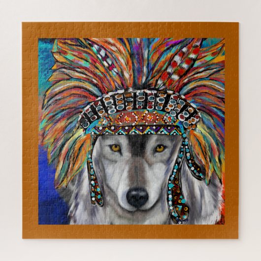 グレイウルフアート ジグソーパズル (縦)