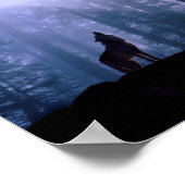 グレイウルフハウリング夜明け ポスター (角)