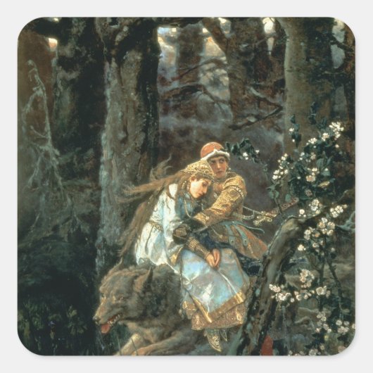 グレイウルフ上のプリンス・イワン， 1889 スクエアシール (正面)
