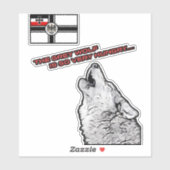 グレイウルフ非常に空腹 – Greyhoundムービーステッカー シール (シート)