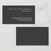 グレイエレガントインモダン印象的なトレンディー 名刺 (正面/裏面)
