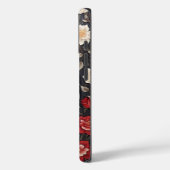 グレイエレガントウルフフローラ Case-Mate iPhoneケース (裏面 / 左)