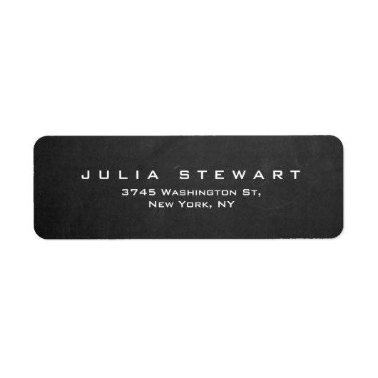 グレイエレガントシャルボードプロフェッショナルモダン ラベル (正面)