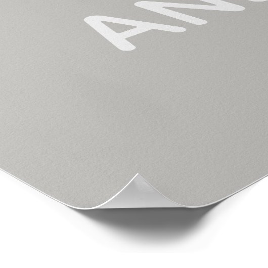 グレイエレガントブッダポートレート感動的引用文 ポスター (角)