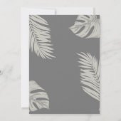 グレイエレガントボホ離れバプテスマ 招待状 (裏面)