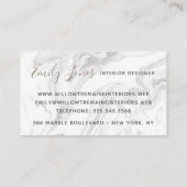 グレイエレガントモダンマーブルプロフェッショナル 名刺 (裏面)