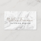 グレイエレガントモダンマーブルプロフェッショナル 名刺 (正面)