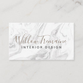 グレイエレガントモダンマーブルプロフェッショナル 名刺