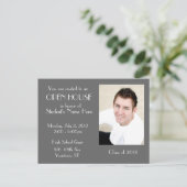 グレイオープンハウスはがき インビテーションポストカード (スタンド正面)