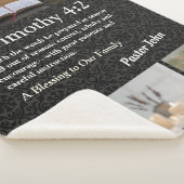 グレイカスタムユニーク牧師へのクリスマスの贈り物 シェルパブランケット (3/4)