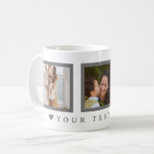 グレイカスタム文字フォトマザーズデイマグ コーヒーマグカップ (正面左)