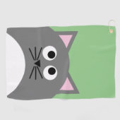 グレイキティキャット ゴルフタオル (横)