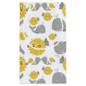 グレイクジラ&ブロウフィッシュ漫画ベビーモノグラム スモールペーパーバッグ (裏面)