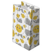 グレイクジラ&ブロウフィッシュ漫画ベビーモノグラム スモールペーパーバッグ (裏面アングル)