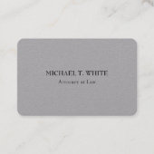 グレイクラシカルミニマルプロフェッショナルエレガント 名刺 (正面)