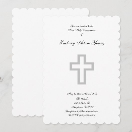 「グレイクロス」招待状 招待状 (正面/裏面)