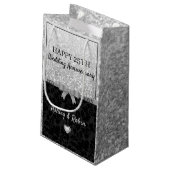 グレイグリッターアンドダマスク スモールペーパーバッグ (裏面アングル)