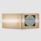 グレイグリーンサークルBスクエアラベルメモリアルゲストブック ゲストブック (全面)