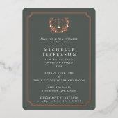 グレイグリーン法科卒業会 箔招待状 (正面)