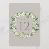 グレイゲスノーベリー+ユーカリ結婚のテーブル番号 (正面)