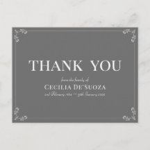 グレイサンキューフューラー悔やみや弔慰エレガントシンプル