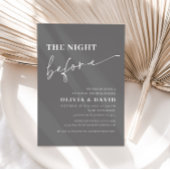 グレイザナイトリハーサルディナー招待状 招待状