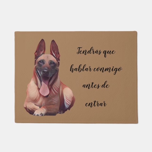 グレイシオソフェルプドベルガマリノワペルロドオーマド ドアマット (正面)