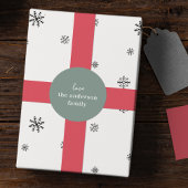 グレイシッシュセージエレガントグリーンシック手書き愛 ラウンドシール