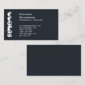 グレイシッシュブルートレンディーフィットネススポーツ名刺 名刺 (正面/裏面)