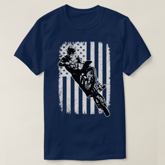 グレイシャアメリカン・モトクロスライダー Tシャツ (デザイン正面)