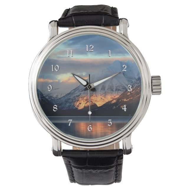 グレイシャナショナルパーク、マクドナルド湖 腕時計 (正面)