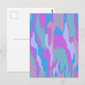 グレイシャルパラダイス抽象芸術プリント ポストカード (正面/裏面)