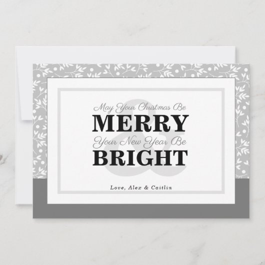 グレイシャーズ クリスマス グリーン フォト カード (正面)