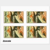 グレイシャーデュローネホテルグレッチュ長方形ステッカー 長方形シール (シート)