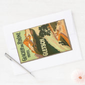 グレイシャーデュローネホテルグレッチュ長方形ステッカー 長方形シール (封筒)