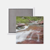 グレイシャーナショナルのBaring Creekの赤い岩 マグネット (正面/裏面)