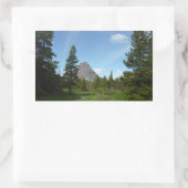 グレイシャーナショナルパークのアスターパークトレイル 長方形シール (バッグ)