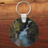 グレイシャーナショナルパークアバランスゴークリーク写真 キーホルダー (正面)