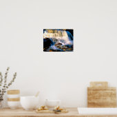 グレイシャーナショナルパークウォーターフォールズ ポスター (キッチン)