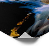 グレイシャーナショナルパークウォーターフォールズ ポスター (角)